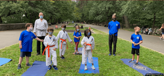 Outdoor Martial Arts Session Riverside Park - Harmony By Karate - Martial Arts Upper West Side NYC Manhattan