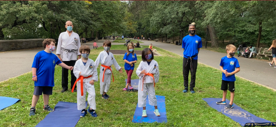 Outdoor Martial Arts Session Riverside Park - Harmony By Karate - Martial Arts Upper West Side NYC Manhattan